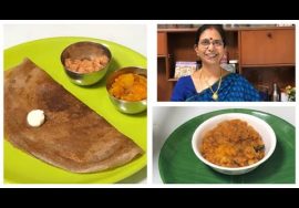 கேழ்வரகு  தோசையிலும் ஸ்பெஷல் மசால் தோசை செய்யலாம் – சுவையோ சுவை /  Ragi Masala Dosa