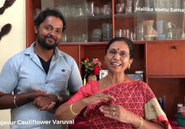 Thanjavur Cauliflower Varuval by Dosakkal Suresh along with Mallika Badrinath/ காலிப்ளவர் வறுவல்