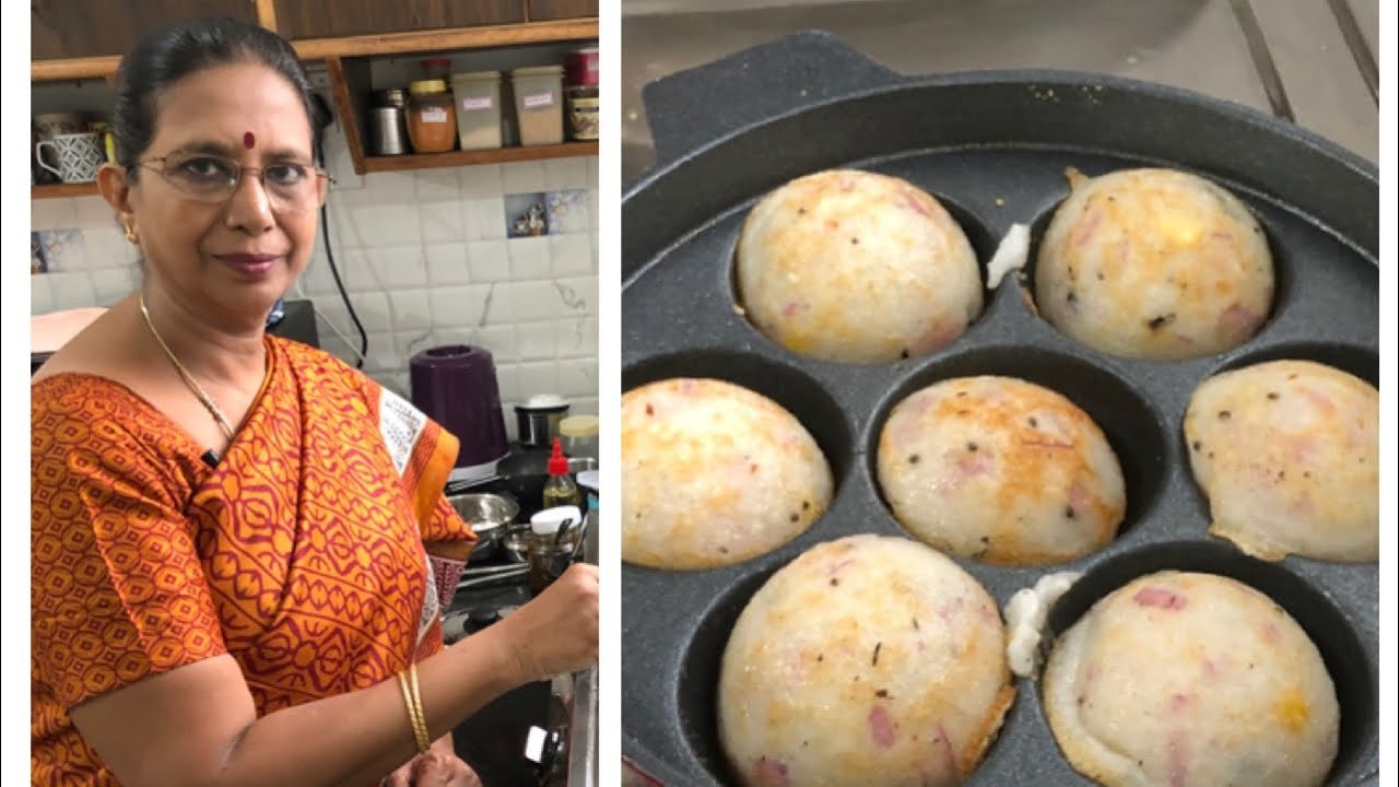 Kuzhipaniyaaram With Left-over Idli batter/ கார குழிப் பணியாரம் (soft without soda)