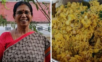 Cauliflower Biriyani/காலிப்ளவர் பட்டர் பீன்ஸ் பிரியாணி -செய்ய 10 நிமிடம் போதும்- Mallika Badrinath.