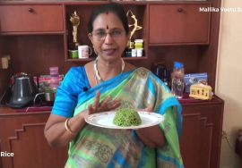 Palak Rice/Pasalai keerai Sadam/ Spinach Rice