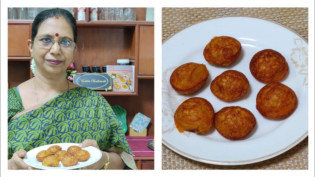 அவல் வெல்ல குழிப்பணியாரம் – மெத்தென்று செய்வது எப்படி Riceflakes sweet paniyaram- Mallika Badrinath.