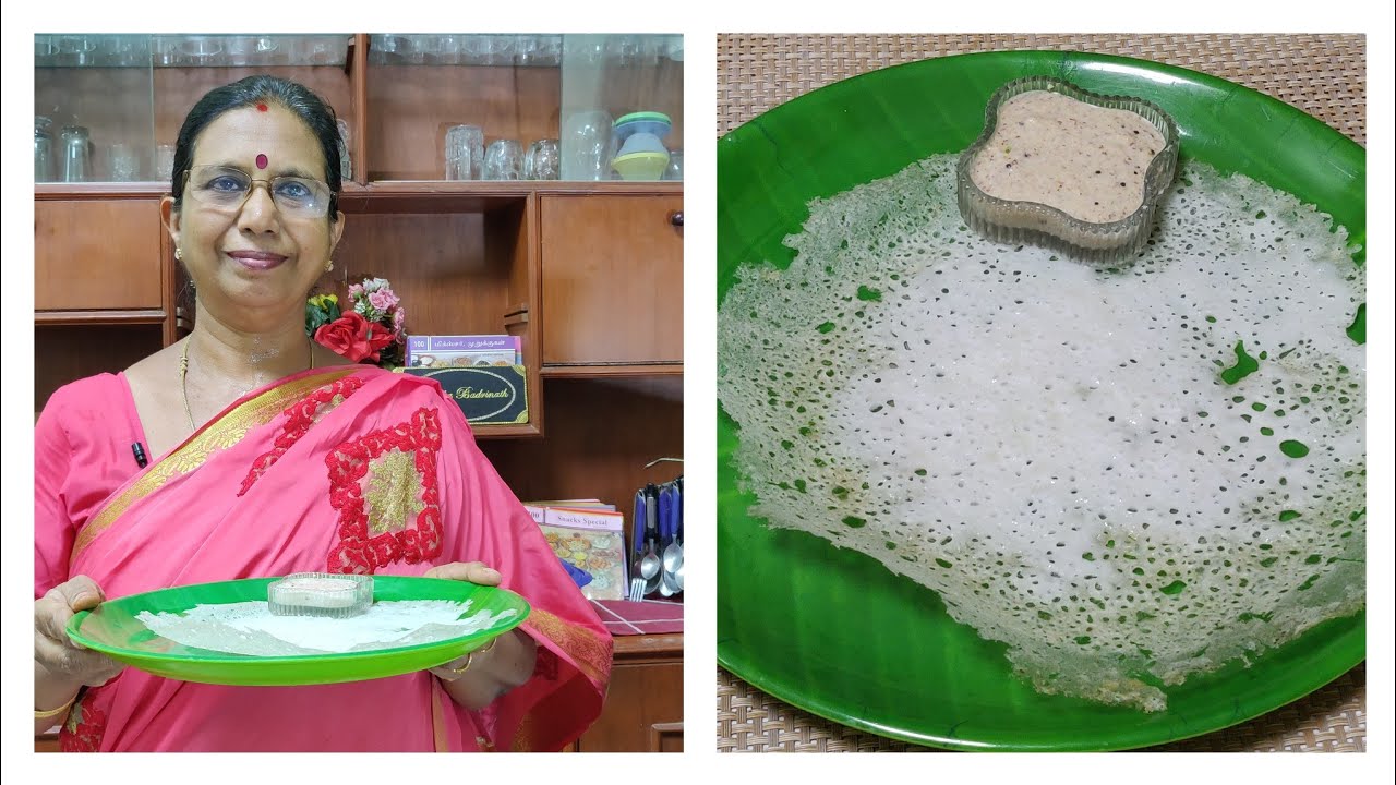 Ellu Chutney, Coconutmilk Dosa/ எள் சட்னி& தேங்காய் பால்தோசை -English Subtitles-Mallika Badrinath