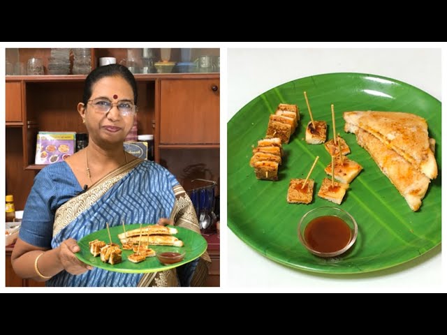 தோசை மாவை வைத்து இப்படியும் பிரட் டோஸ்ட் செய்யலாம் / Left  over conversion Dosa batter Bread Toast