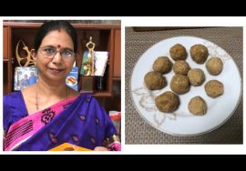 புத்தாண்டு ஸ்பெஷல் – Healthy Roastedgram Laadu/ பொட்டுக்கடலை லாடு -புரதம், இரும்புச்சத்து மிகுந்தது.