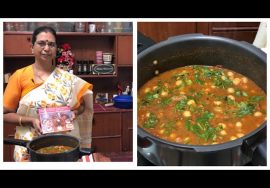 வெங்காயம் சேர்க்காத சன்னா மசாலா , எண்ணெயே தேவையில்லை , No onion Channa  Masala  – oil free cooking