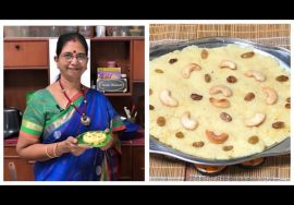 பால் கேசரி / Milk kesari / Quick and easy kesari – அசத்தல் கேசரி –  செய்ய  7 நிமிடம் போதும்.