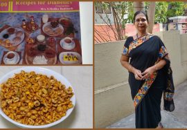 ஆரோக்கியம் தரும் கோதுமை காரப்பொரி- சிற்றுண்டி Spicy Puffed wheat – Diabetic Snack- Mallika Badrinath