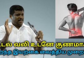 உடல் வலி மற்றும் கழிவுகள் குணமாக இயற்கை மருத்துவம் | Healer Baskar speech on remedy for body pain