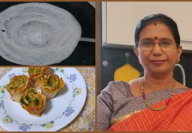 #Shorts 12 – Tri colour dosa Roll – முச்சுவை தோசை ரோல் – Mallika Badrinath