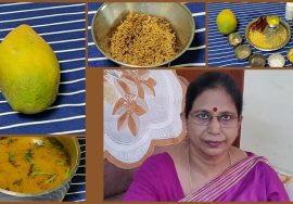 Rasam – Raw Mango + Neem flower (No garlic) மாங்காய் வேப்பம்பூ ரசம்  – Mallika Badrinath