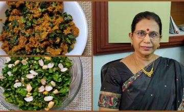 கொள்ளு முருங்கைகீரை உசிலி+ பொரித்தகீரை/Horsegram Drumstick  Usili&Crunchy Moringa-Mallika Badrinath