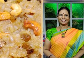 Sweet Aval / வெல்ல அவல் / Sweet Riceflakes – Prasadam – Mallika Badrinath