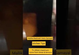 #Shorts 128 : Tips to Get more juice from lemons & limes – Mallika Badrinath