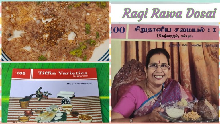 #Shorts 177 #Ragi Rawa Dosai / Instant Millet Dosai / கேழ்வரகு ரவை தோசை – Mallika Badrinath